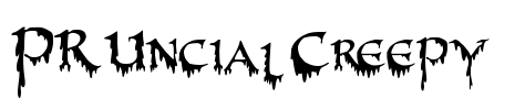 PR-Uncial Creepy  Font Image