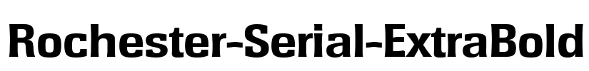 Rochester-Serial-ExtraBold Font Image
