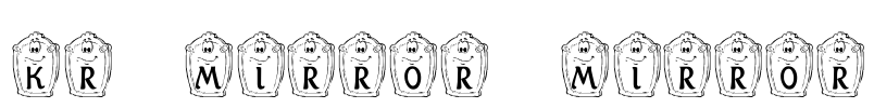 KR Mirror Mirror Font Image