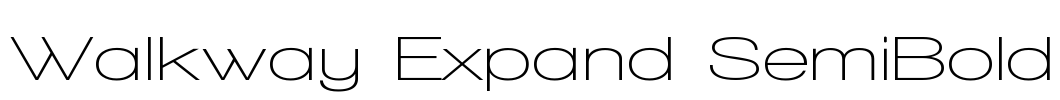 Walkway Expand SemiBold Font Image