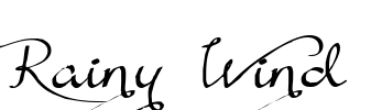 Rainy Wind Font Image