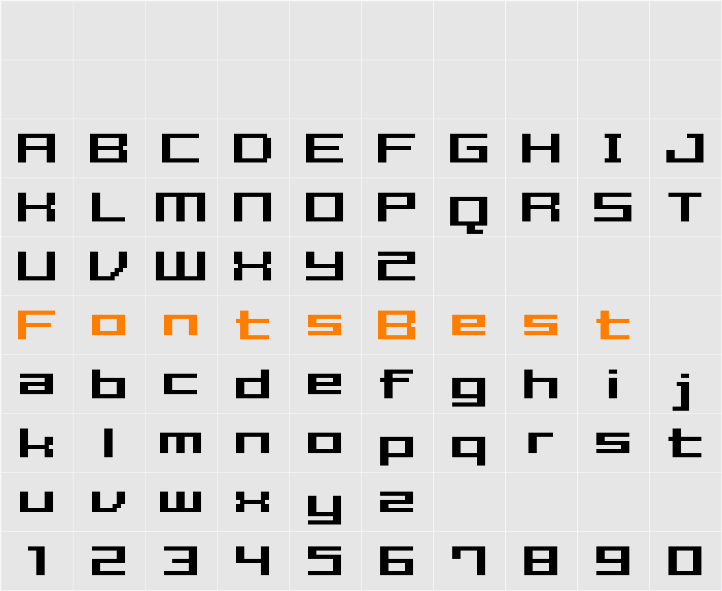 FFF Estudio Bold Character Map