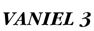 VANIEL 3 Font Image