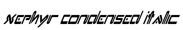 Xephyr Condensed Italic