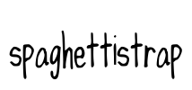 spaghettistrap Font Image