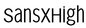 SansXHigh Font Image