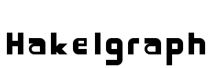 Hakelgraph Font Image