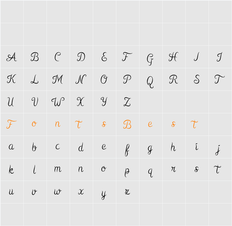Kurnia Character Map