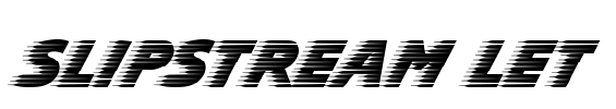 Slipstream LET Font Image