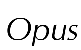 Opus Font Image