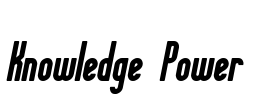 Knowledge Power Font Image