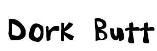 Dork Butt Font Image