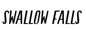 Swallow Falls Font Image