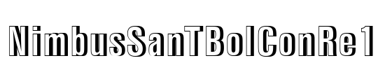 NimbusSanTBolConRe1 Font Image