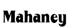 Mahaney Font Image