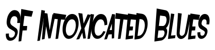 SF Intoxicated Blues Font Image