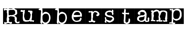 Rubberstamp Font Image