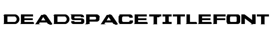 DeadSpaceTitleFont Font Image