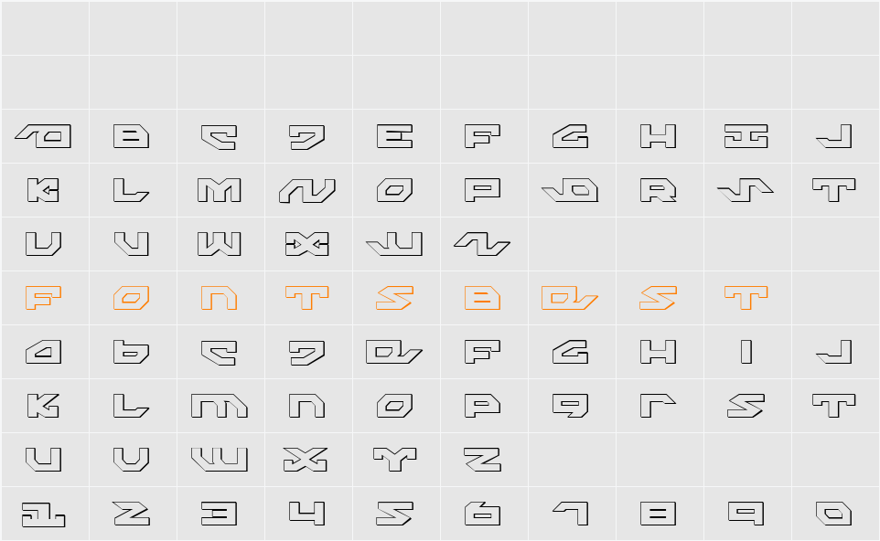 Nightrunner Shadow Character Map