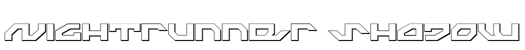 Nightrunner Shadow Font Image
