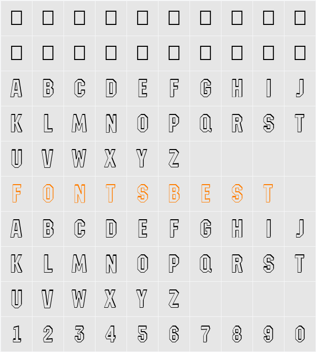 a_MachinaNovaSh Character Map