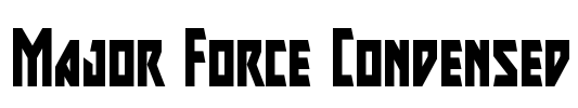 Major Force Condensed Font Image