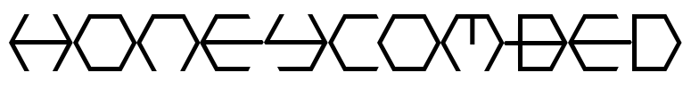 HONEYCOMBED Font Image