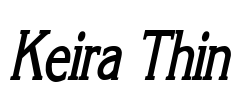 Keira Thin Font Image