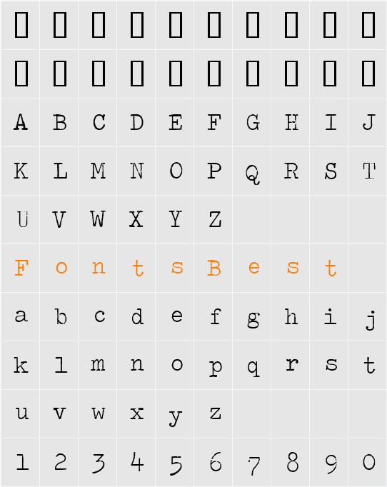 Splendid 66 Character Map