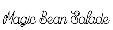 Magic Bean Salade Font Image
