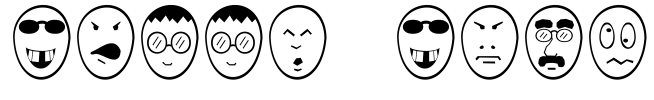 Funny Face Font Image