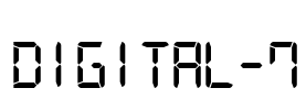 Digital-7 Font Image