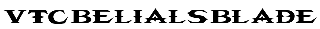 VTCBelialsBlade Font Image