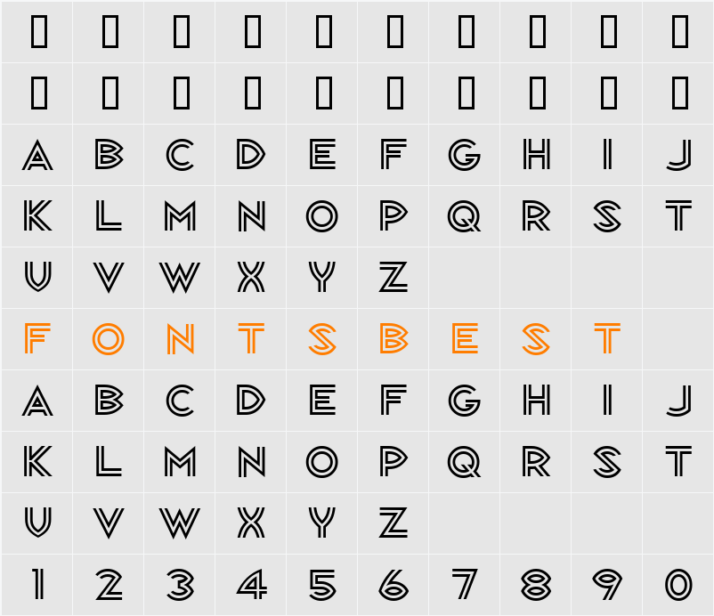 Republik Sans ICG Character Map