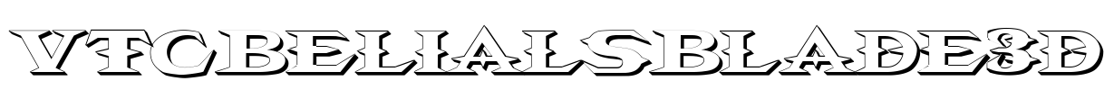 VTCBelialsBlade3d Font Image