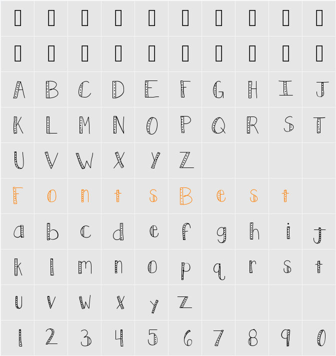KBPush Character Map