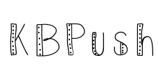 KBPush Font Image