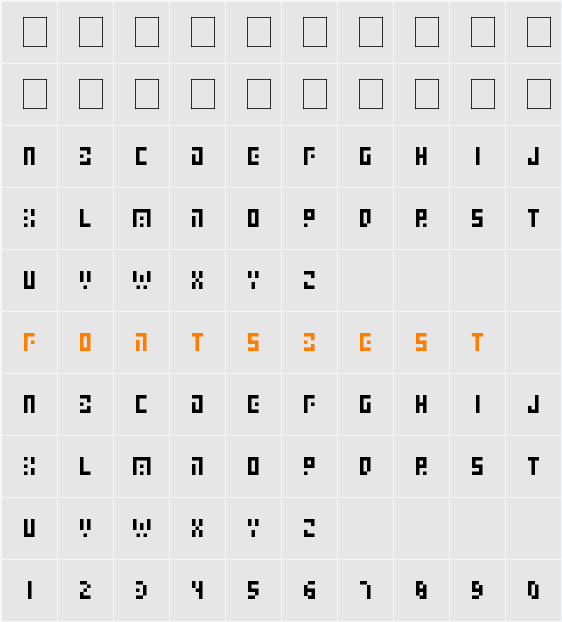 Elab Character Map