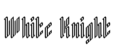 White Knight Font Image