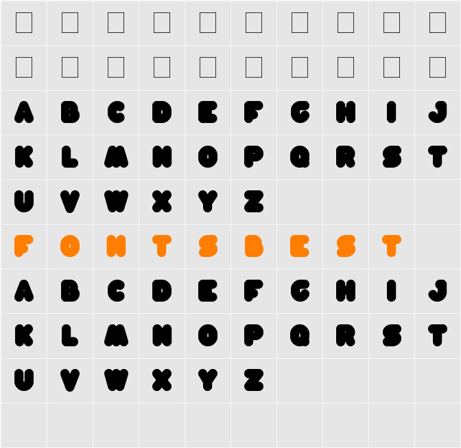 moon light Character Map