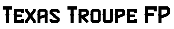 Texas Troupe FP Font Image