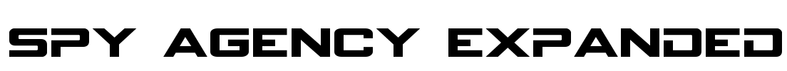 Spy Agency Expanded Font Image