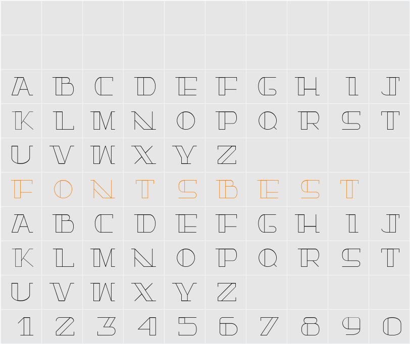 TrueLove Character Map
