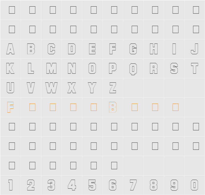 Letter Sweater Sans-Open SSi Character Map