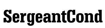 SergeantCond Font Image
