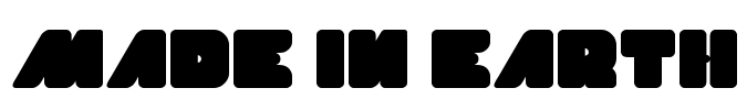MADE IN EARTH Font Image