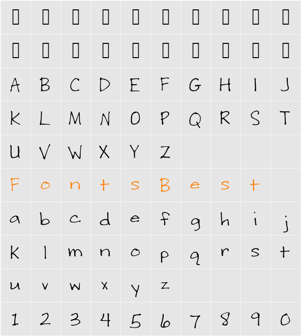 Writing Stuff  Character Map