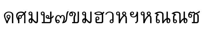 Thai7BangkokSSK Font Image