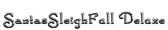 SantasSleighFull Deluxe Font Image