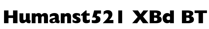 Humanst521 XBd BT